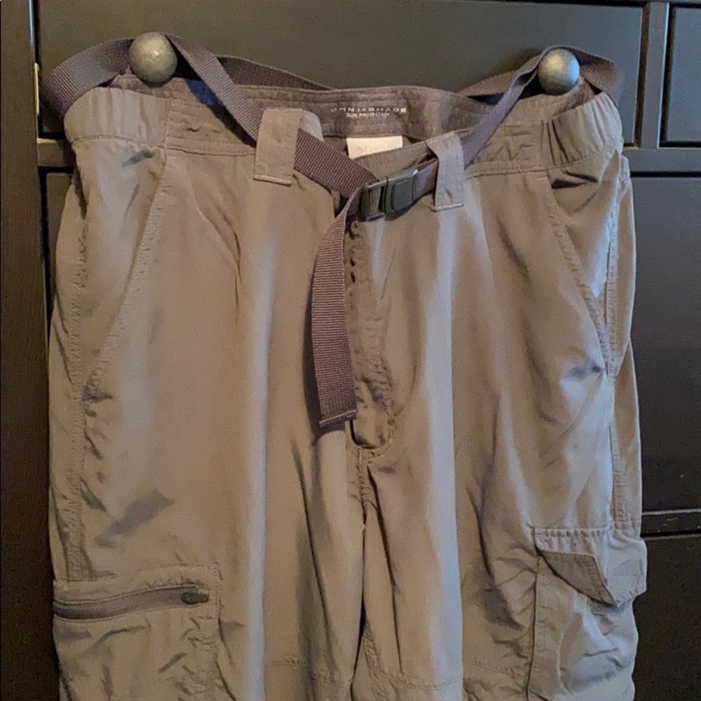 Columbia travel hiking cargo pants slate gray